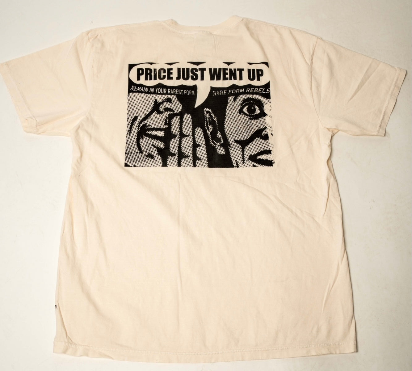 OFF WHITE RARE FORM REBELS PRICE IS UP TEE