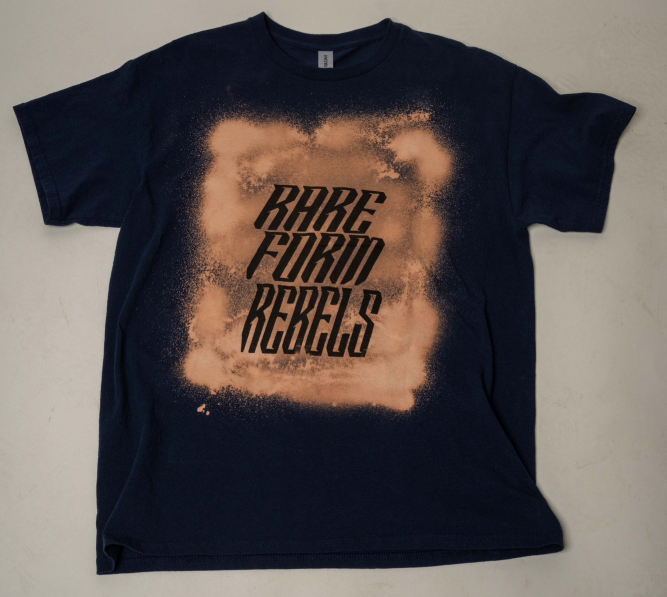 BLUE BLEACH BURNED BLACK RARE FORM REBELS PRICE IS UP TEE