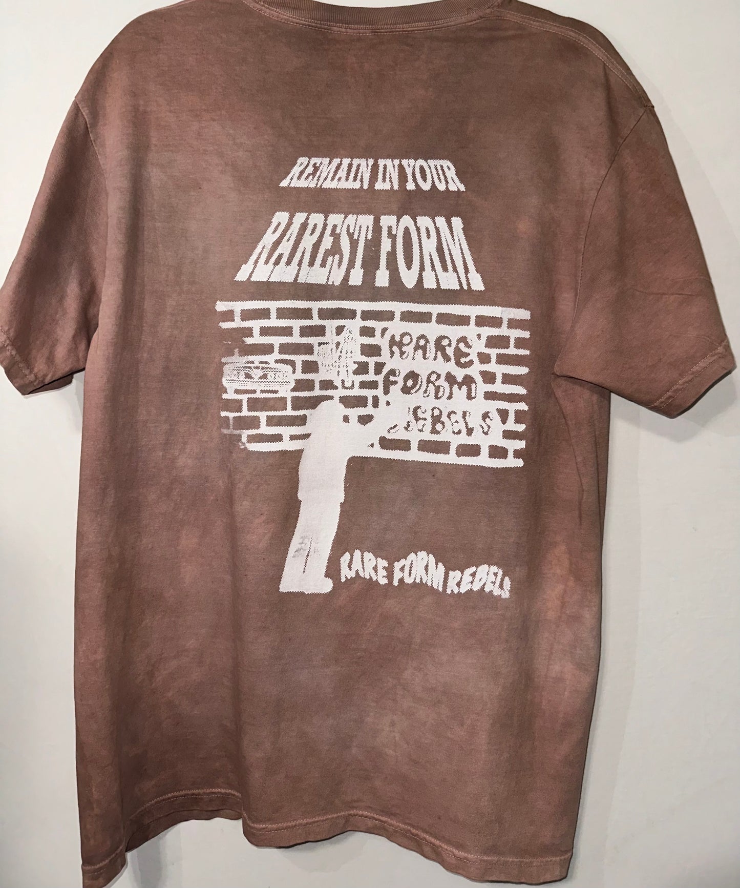 BROWN RARE FORM REBELS CYANOTYPE SCREEN PRINT TEE